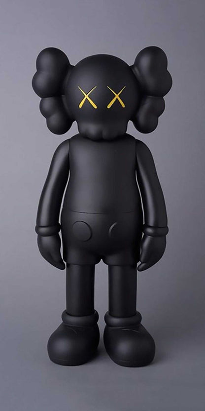 ALFOMBRA KAWS TRIPLE NEGRO AFELPADA 60X120 CM