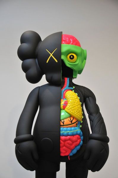 ALFOMBRA KAWS ESQUELETO 60X120 CM AFELPADA