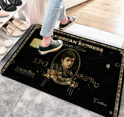 ALFOMBRA SCARFACE  AMERICAN BLACK 60X90 CM